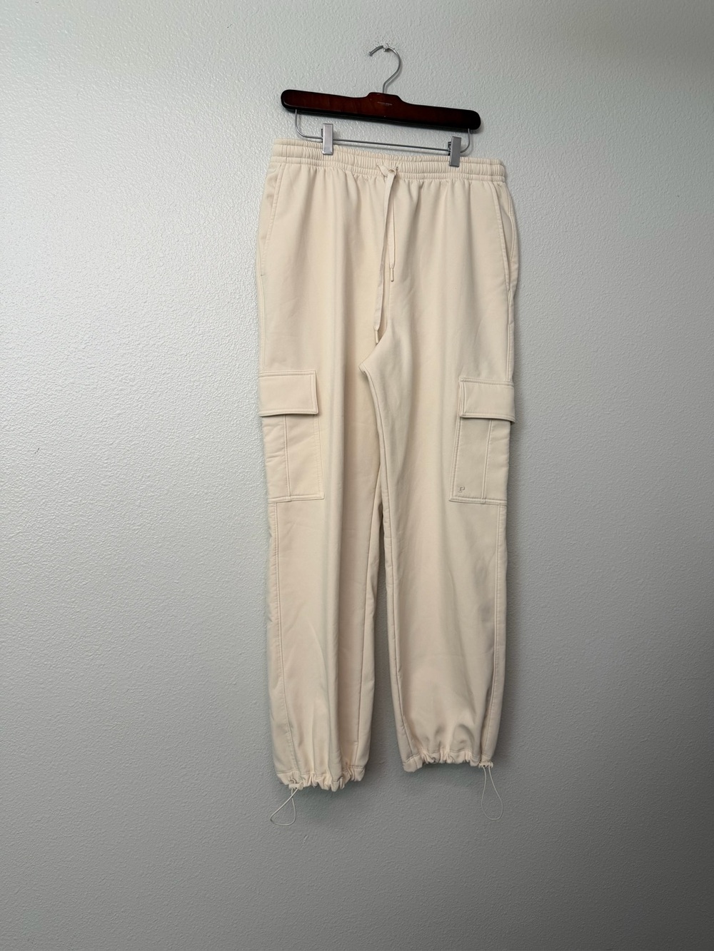PINK Victoria's Secret Cream Men's Cargo Joggers SZ L